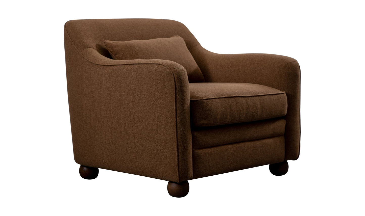 Moe's Home Collection Chair Amira Accent Chair Rust Amira Accent Chair Rust