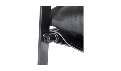 Moe's Home Collection Chair CONNOR CLUB CHAIR ONYX BLACK LEATHER CONNOR CLUB CHAIR ONYX BLACK LEATHER