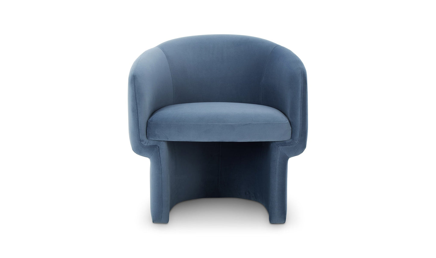 Moe's Home Collection Chair Franco Chair Dusted Blue Franco Chair Dusted Blue