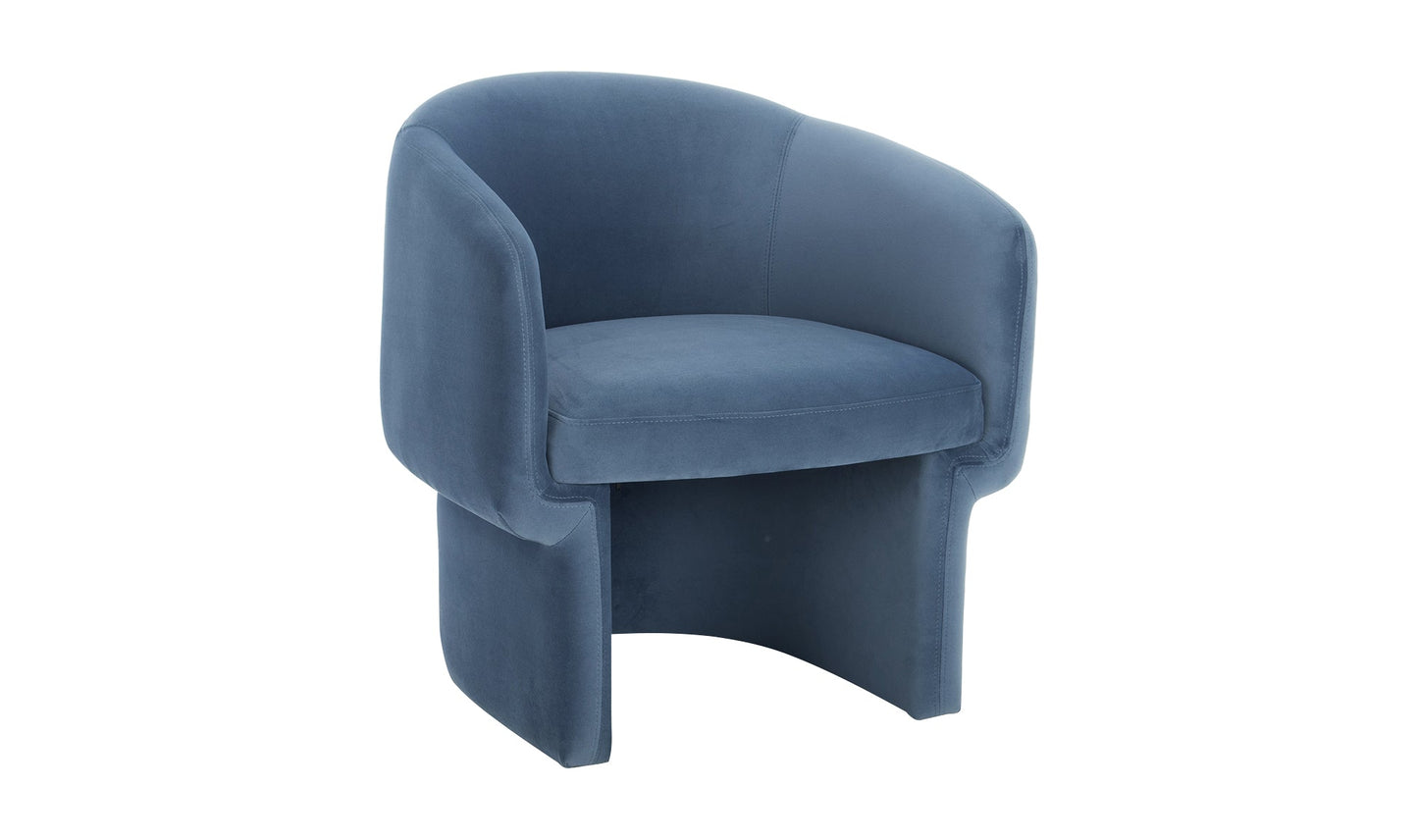 Moe's Home Collection Chair Franco Chair Dusted Blue Franco Chair Dusted Blue