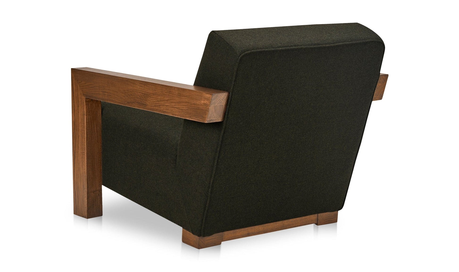 Moe's Home Collection Chair Garnet Lounge Chair Olive Wool Blend Garnet Lounge Chair Olive Wool Blend