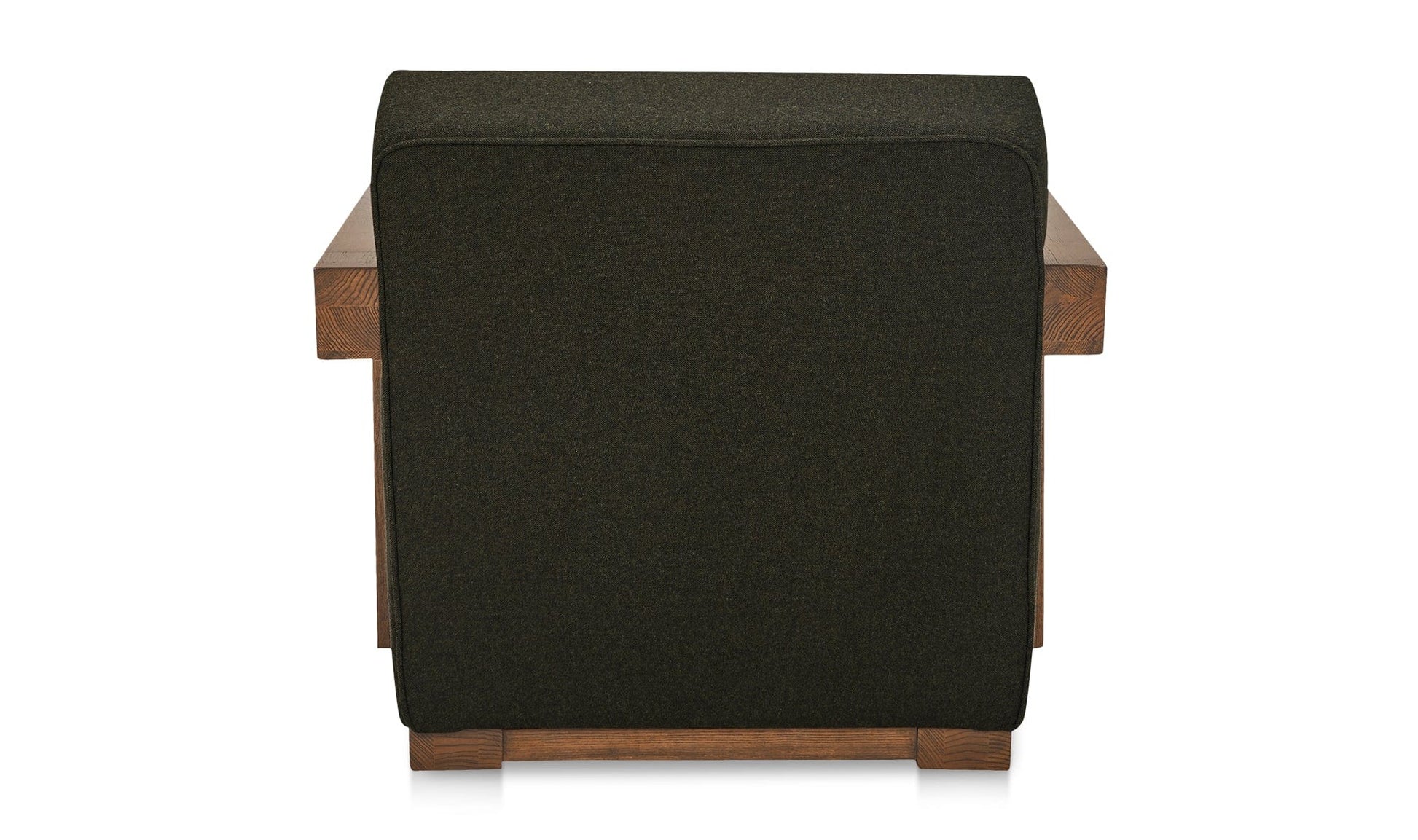 Moe's Home Collection Chair Garnet Lounge Chair Olive Wool Blend Garnet Lounge Chair Olive Wool Blend