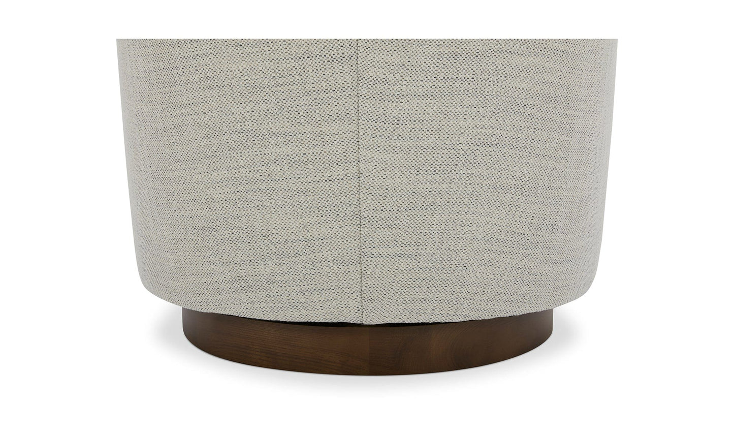 Moe's Home Collection Chair Oscy Swivel Chair Splashed White Oscy Swivel Chair Splashed White