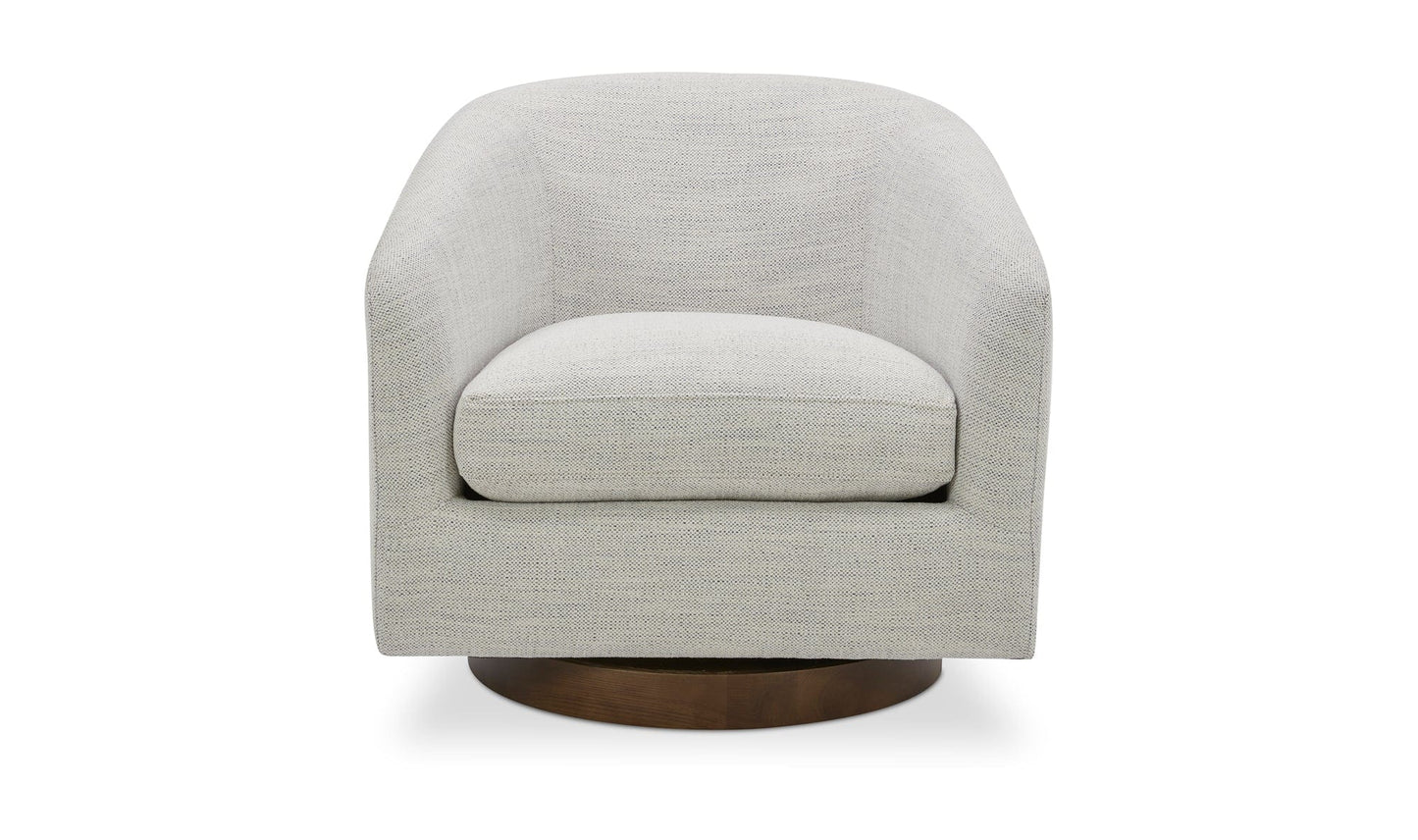 Moe's Home Collection Chair Oscy Swivel Chair Splashed White Oscy Swivel Chair Splashed White
