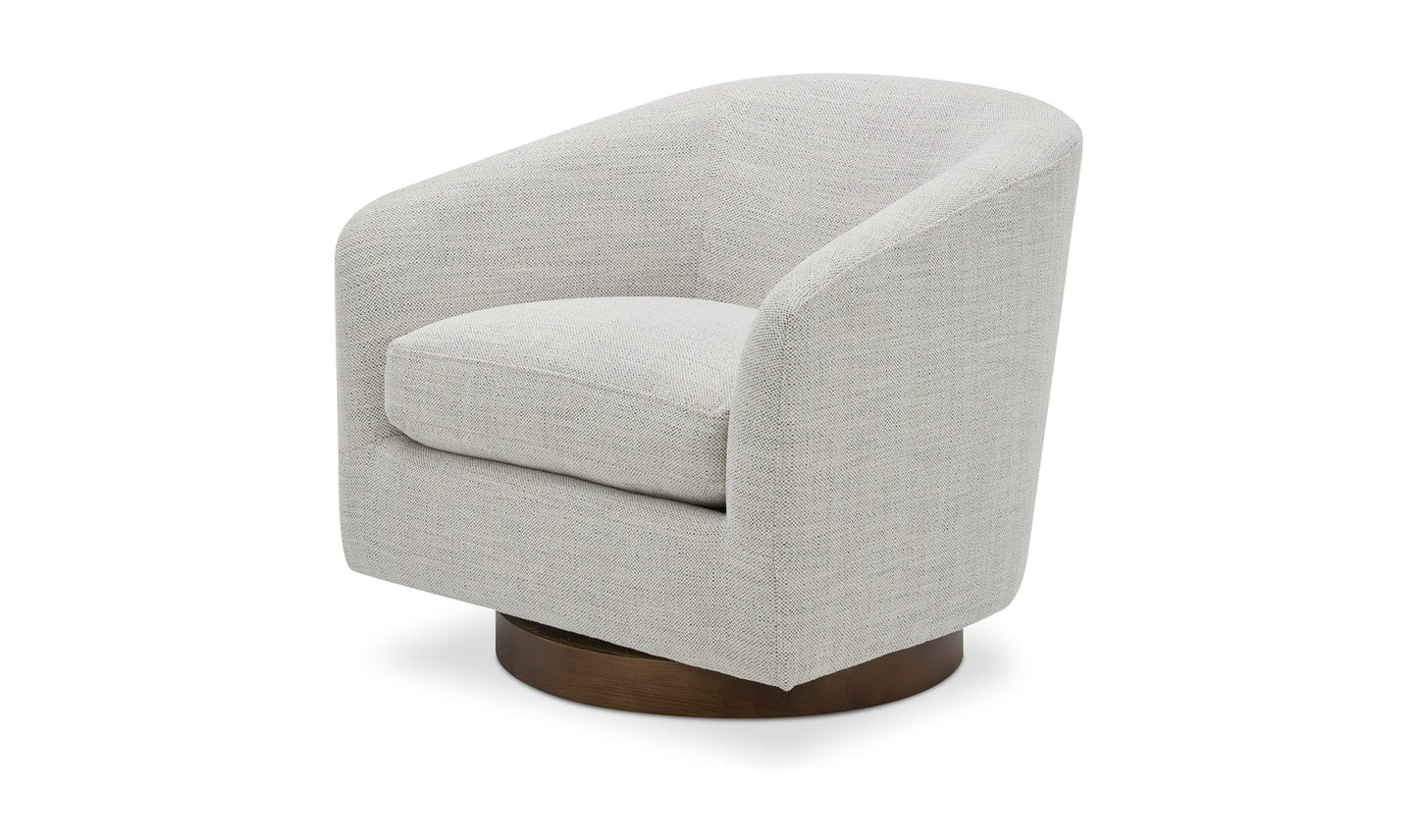 Moe's Home Collection Chair Oscy Swivel Chair Splashed White Oscy Swivel Chair Splashed White