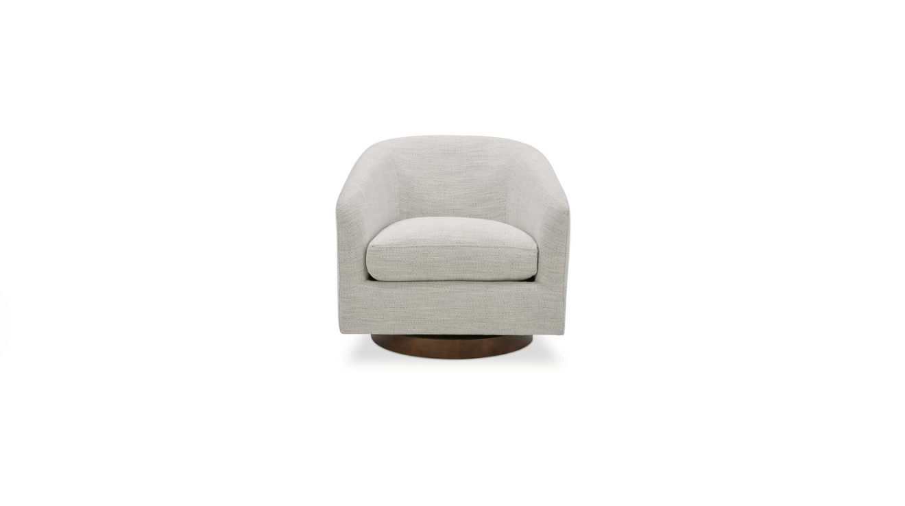 Moe's Home Collection Chair Oscy Swivel Chair Splashed White Oscy Swivel Chair Splashed White