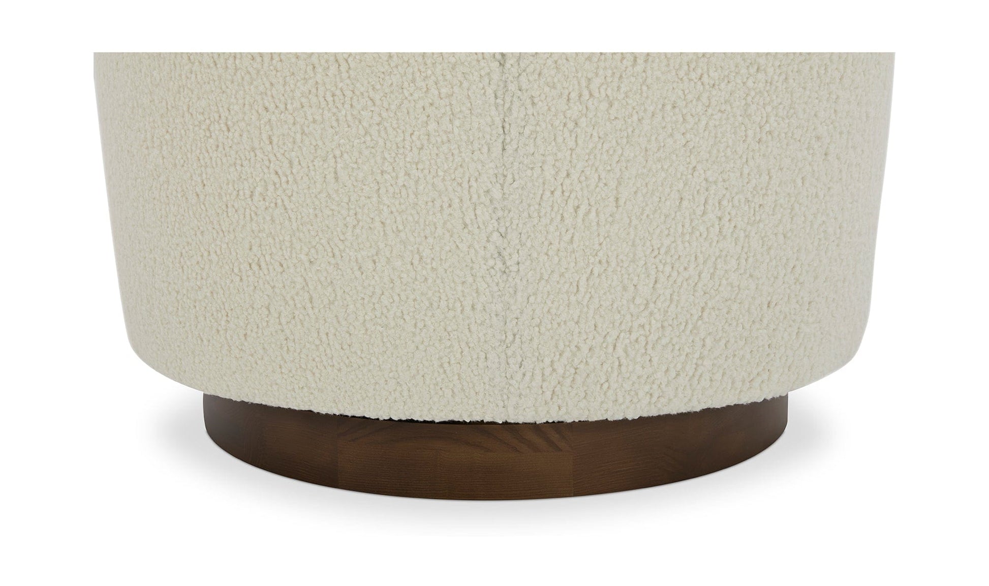 Moe's Home Collection Chair Oscy Swivel Chair Vegan Shearling White Oscy Swivel Chair Vegan Shearling White