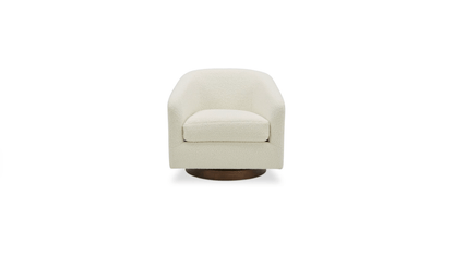 Moe's Home Collection Chair Oscy Swivel Chair Vegan Shearling White Oscy Swivel Chair Vegan Shearling White