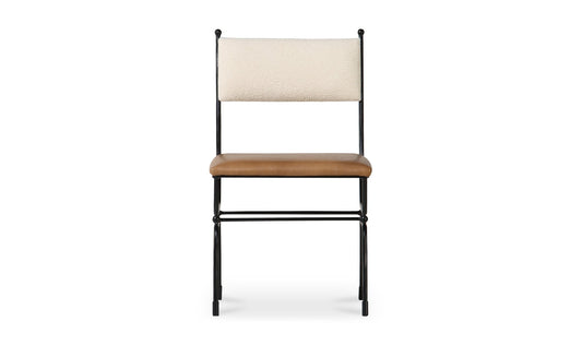 Moe's Home Collection Chair Posta Dining Chair Brown Leather Posta Dining Chair Brown Leather