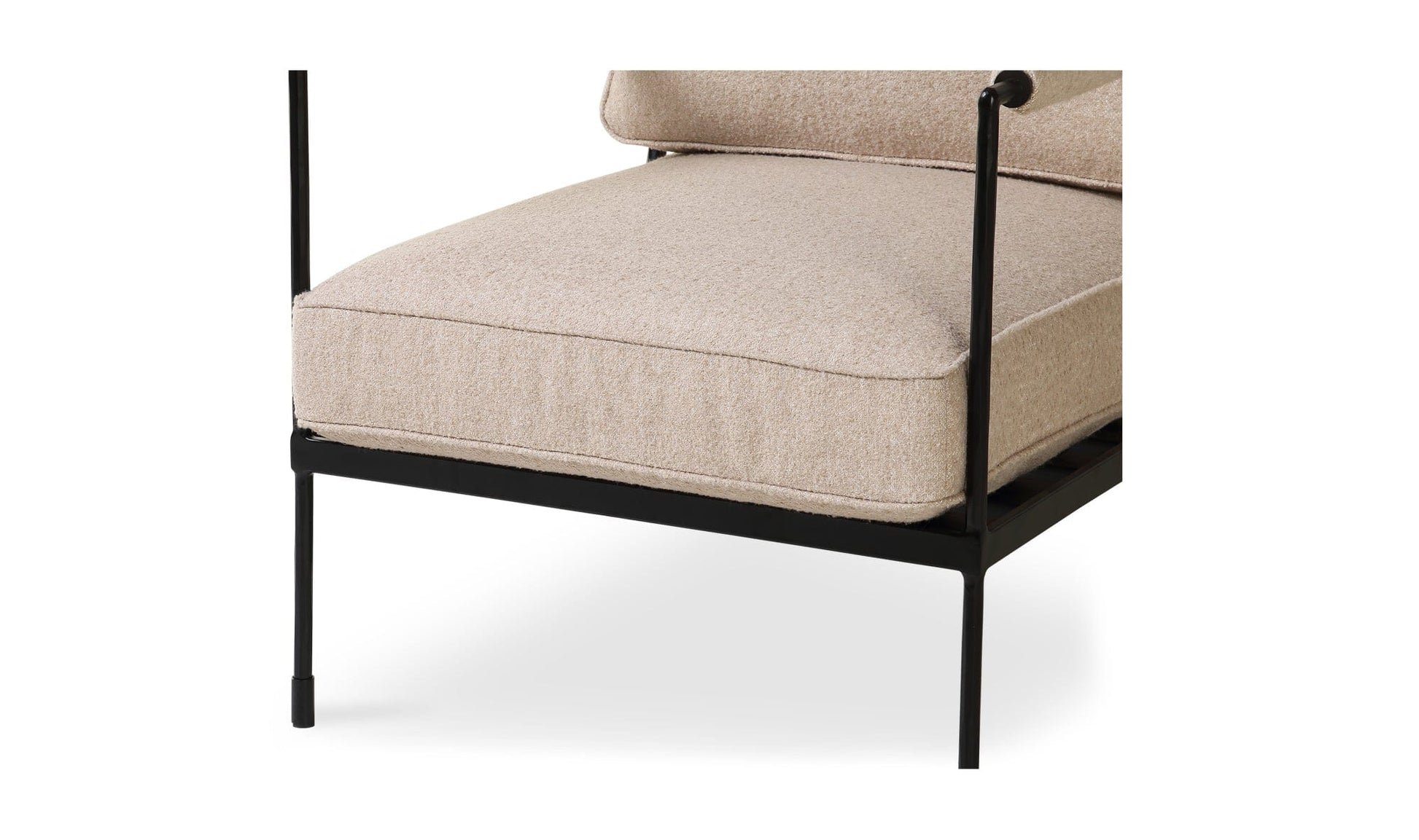 Moe's Home Collection Chair Vecchia Accent Chair Beige Vecchia Accent Chair Beige