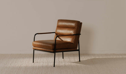 Moe's Home Collection Chair VERLAINE CHAIR CHESTNUT BROWN VERLAINE CHAIR CHESTNUT BROWN