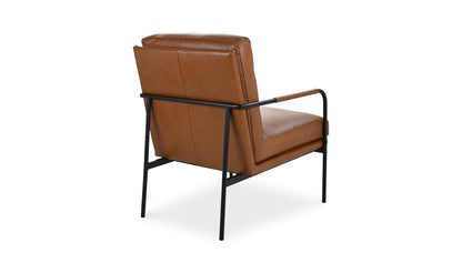 Moe's Home Collection Chair VERLAINE CHAIR CHESTNUT BROWN VERLAINE CHAIR CHESTNUT BROWN