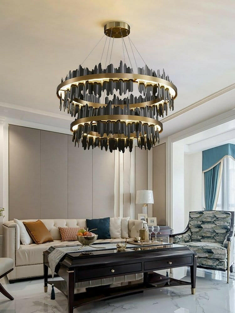 Mirodemi chandelier MIRODEMI® Modern Creative Circular Chandelier for Living Room, Dining Room