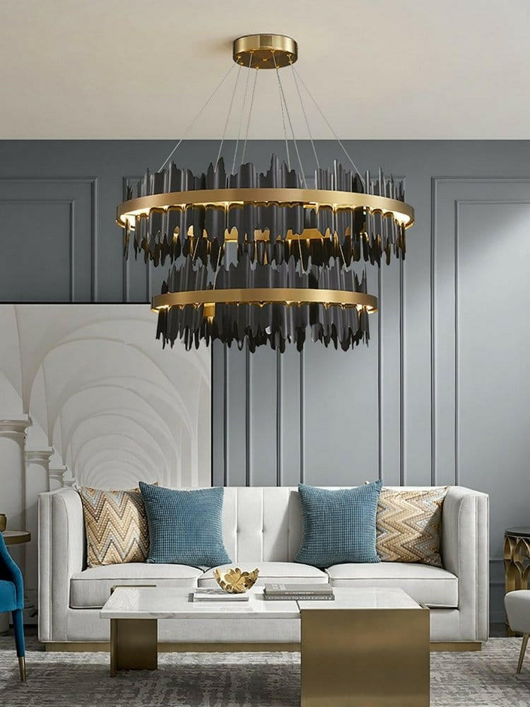 Mirodemi chandelier MIRODEMI® Modern Creative Circular Chandelier for Living Room, Dining Room