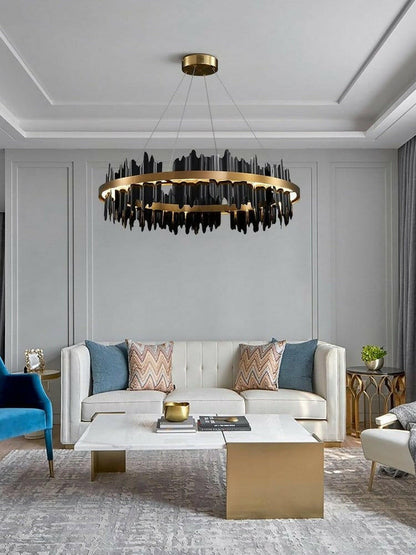 Mirodemi chandelier MIRODEMI® Modern Creative Circular Chandelier for Living Room, Dining Room
