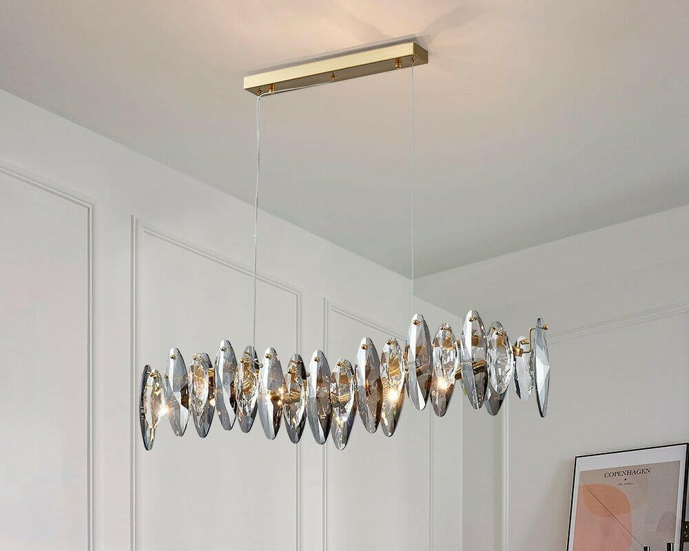 Mirodemi chandelier MIRODEMI® Wave design modern crystal light chandelier for kitchen, dining room