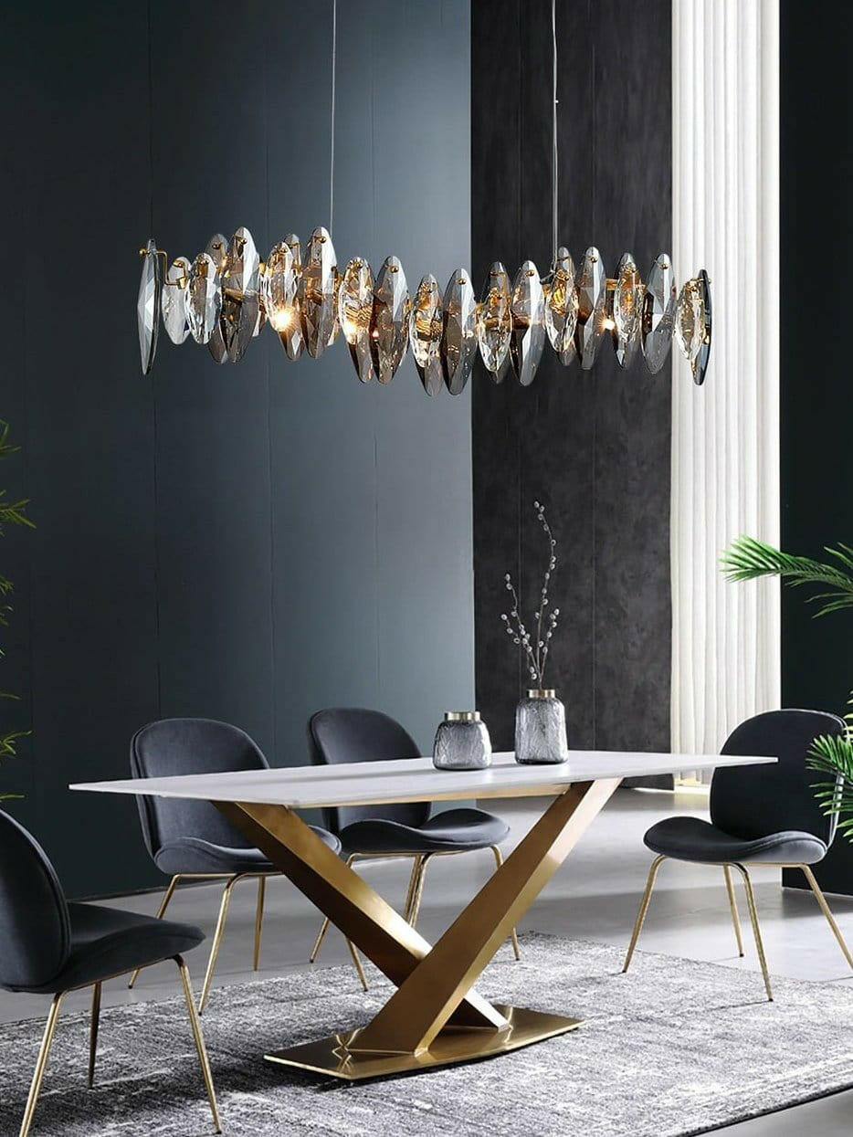 Mirodemi chandelier MIRODEMI® Wave design modern crystal light chandelier for kitchen, dining room