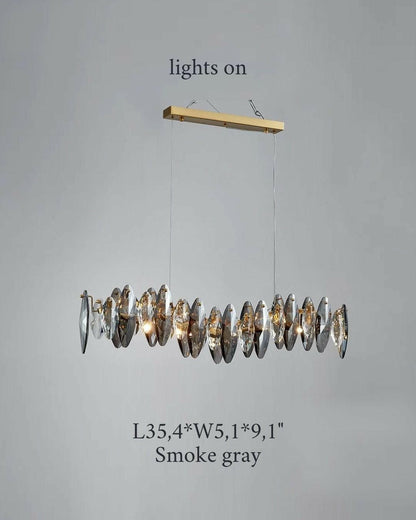 Mirodemi chandelier MIRODEMI® Wave design modern crystal light chandelier for kitchen, dining room