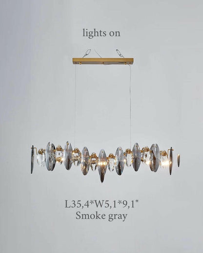 Mirodemi chandelier MIRODEMI® Wave design modern crystal light chandelier for kitchen, dining room