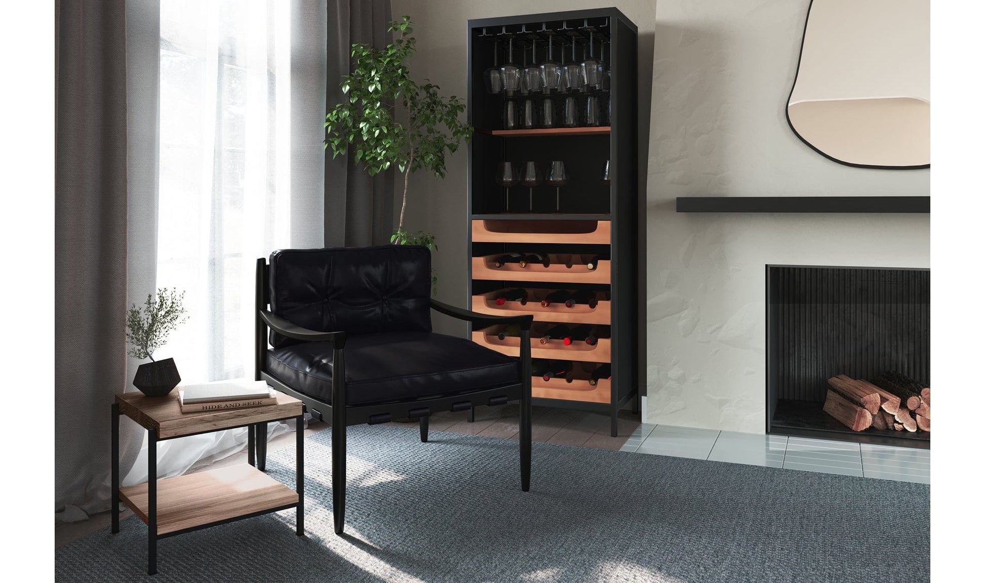 The Carpentry Shop Co. Chefs Teak Wine Bar Natural Chefs Teak Wine Bar Natural