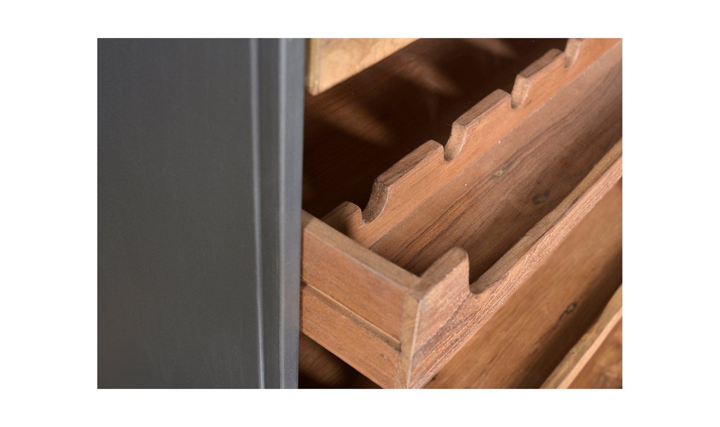 The Carpentry Shop Co. Chefs Teak Wine Bar Natural Chefs Teak Wine Bar Natural