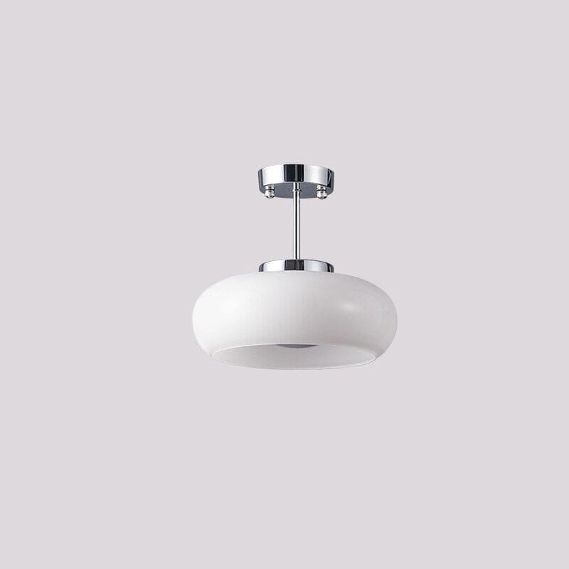Residence Supply A - Chrome Body - White / Warm Light / 11.0" x 9.8" / 28cm x 25cm Claire Ceiling Light