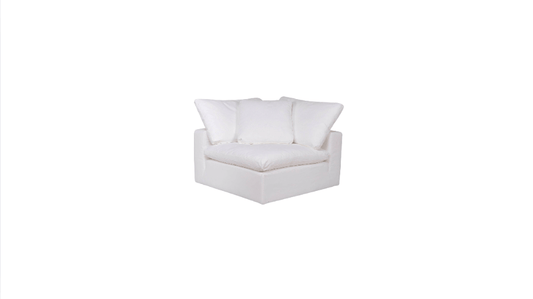 Moe's Home Collection WHITE Clay Corner Chair Clay Corner Chair
