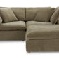 Moe's CLAY NOOK MODULAR SECTIONAL PERFORMANCE FABRIC