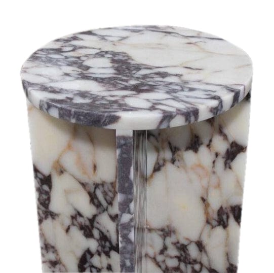 Villohome | Online Flooring Shop Coffee Tables Calacatta Viola Marble End/Side Table, Nightstand Polished (D)14" (H)22" Calacatta Viola Marble End/Side Table, Nightstand Polished (D)14" (H)22"