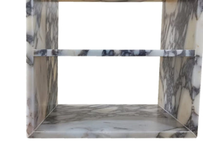 Villohome | Online Flooring Shop Coffee Tables Calacatta Viola Marble End/Side Table, Nightstand Polished (W)14" (L)18" (H)18" Calacatta Viola Marble End/Side Table, Nightstand Polished (W)14" (L)18" (H)18"