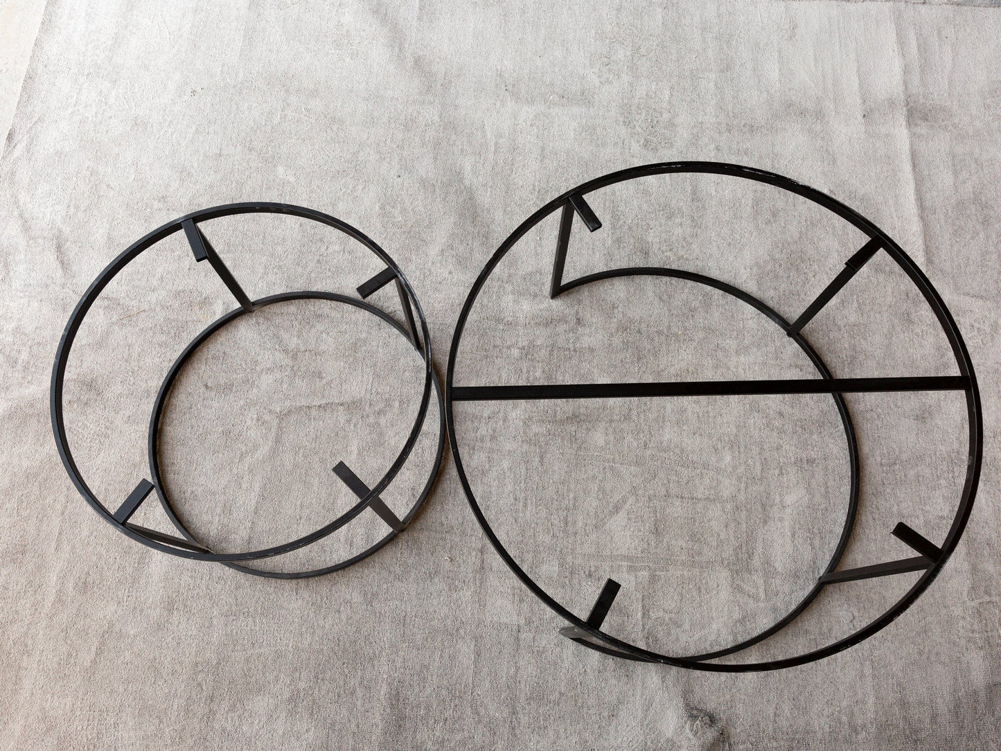 Villohome | Online Flooring Shop Coffee Tables Carrara White Marble Nesting Coffee Table Round Set of 2 Polished Carrara White Marble Nesting Coffee Table Round Set of 2 Polished