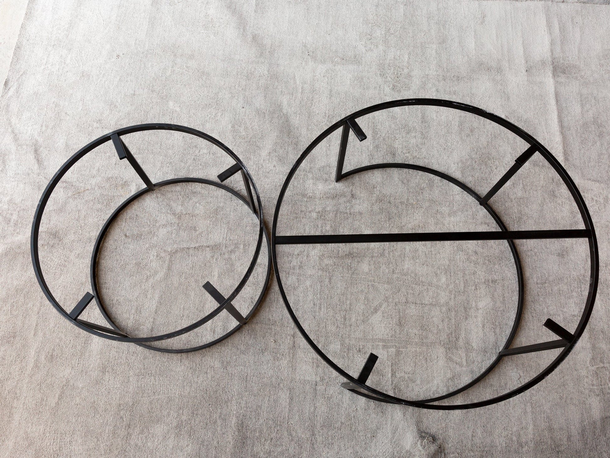 Villohome | Online Flooring Shop Coffee Tables Carrara White Marble Nesting Coffee Table Round Set of 2 Polished Carrara White Marble Nesting Coffee Table Round Set of 2 Polished