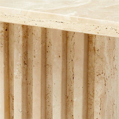 Villohome | Online Flooring Shop Coffee Tables Troia Light Solid Travertine Coffee Table Special Design Honed (W)13" (L)21" (H)16" Troia Light Solid Travertine Coffee Table Special Design Honed (W)13" (L)21" (H)16"