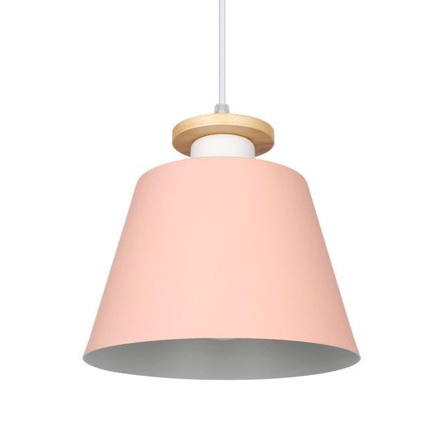Residence Supply Pastel Pink / Warm White / 7.6" / 19.5cm Color Block Cone Pendant Light