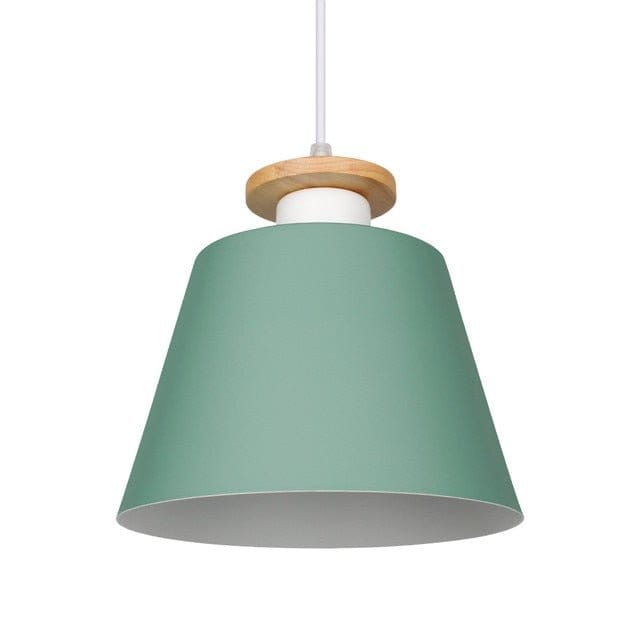 Residence Supply Dew Green / Warm White / 7.6" / 19.5cm Color Block Cone Pendant Light