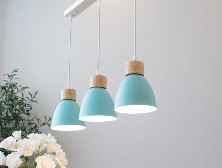Residence Supply Blue- 3 Heads- Rectangle Colorato Pendant Light