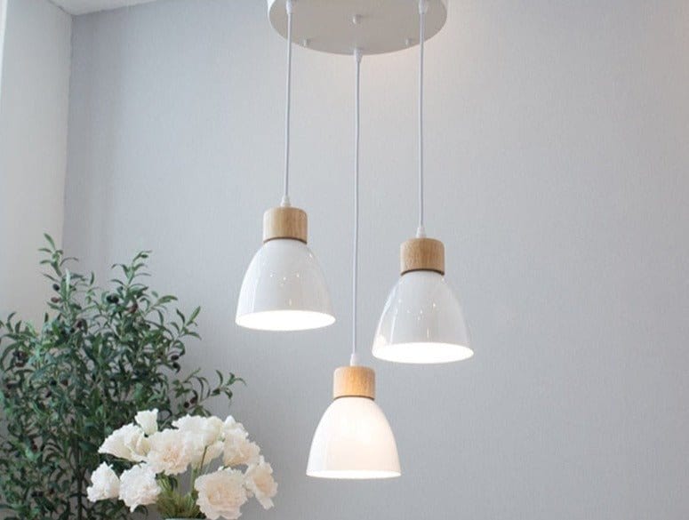 Residence Supply White- 3 Heads- Disc Colorato Pendant Light