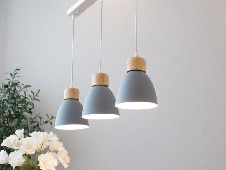 Residence Supply Gray- 3 Heads- Rectangle Colorato Pendant Light