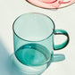 Kanyon Shop Green Colorful Glass Coffee Cups