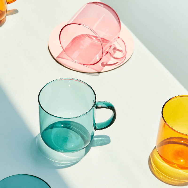 Kanyon Shop Colorful Glass Coffee Cups
