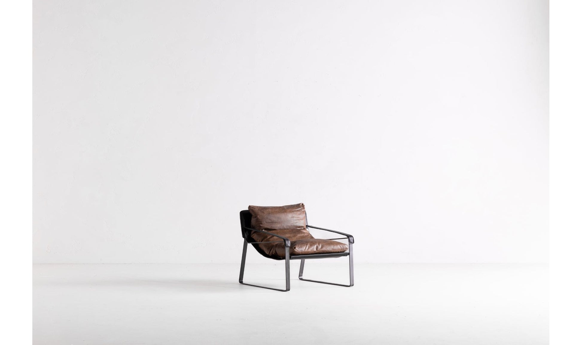The Carpentry Shop Co. CONNOR CLUB CHAIR OPEN ROAD BROWN LEATHER CONNOR CLUB CHAIR OPEN ROAD BROWN LEATHER