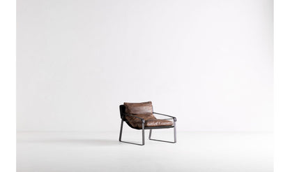 The Carpentry Shop Co. CONNOR CLUB CHAIR OPEN ROAD BROWN LEATHER CONNOR CLUB CHAIR OPEN ROAD BROWN LEATHER