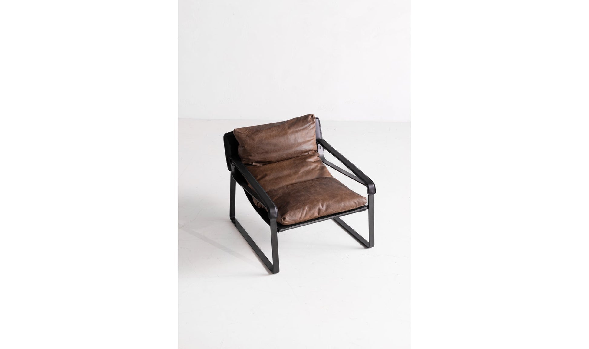 The Carpentry Shop Co. CONNOR CLUB CHAIR OPEN ROAD BROWN LEATHER CONNOR CLUB CHAIR OPEN ROAD BROWN LEATHER