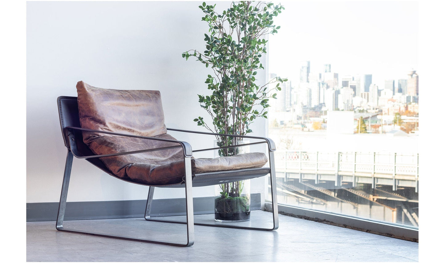 The Carpentry Shop Co. CONNOR CLUB CHAIR OPEN ROAD BROWN LEATHER CONNOR CLUB CHAIR OPEN ROAD BROWN LEATHER