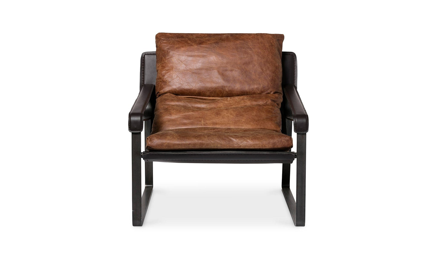 The Carpentry Shop Co. CONNOR CLUB CHAIR OPEN ROAD BROWN LEATHER CONNOR CLUB CHAIR OPEN ROAD BROWN LEATHER