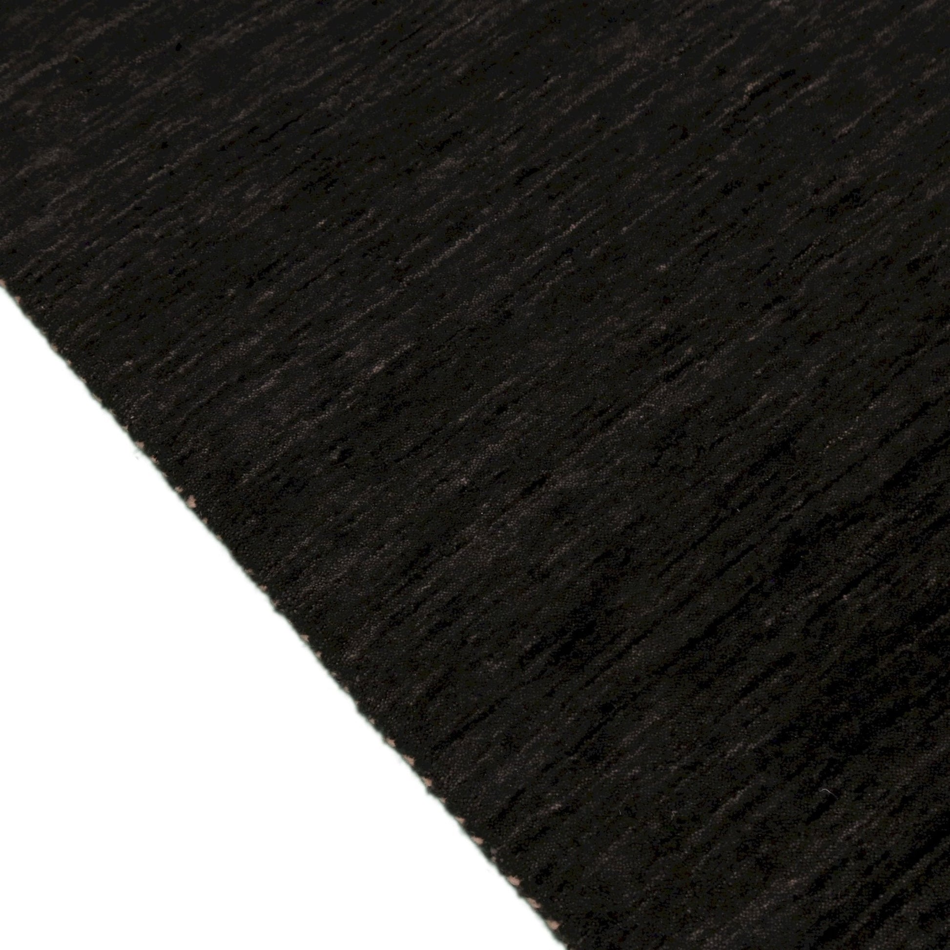 Contemporary Design Charcoal Hand Loomed Wool Area Rug.