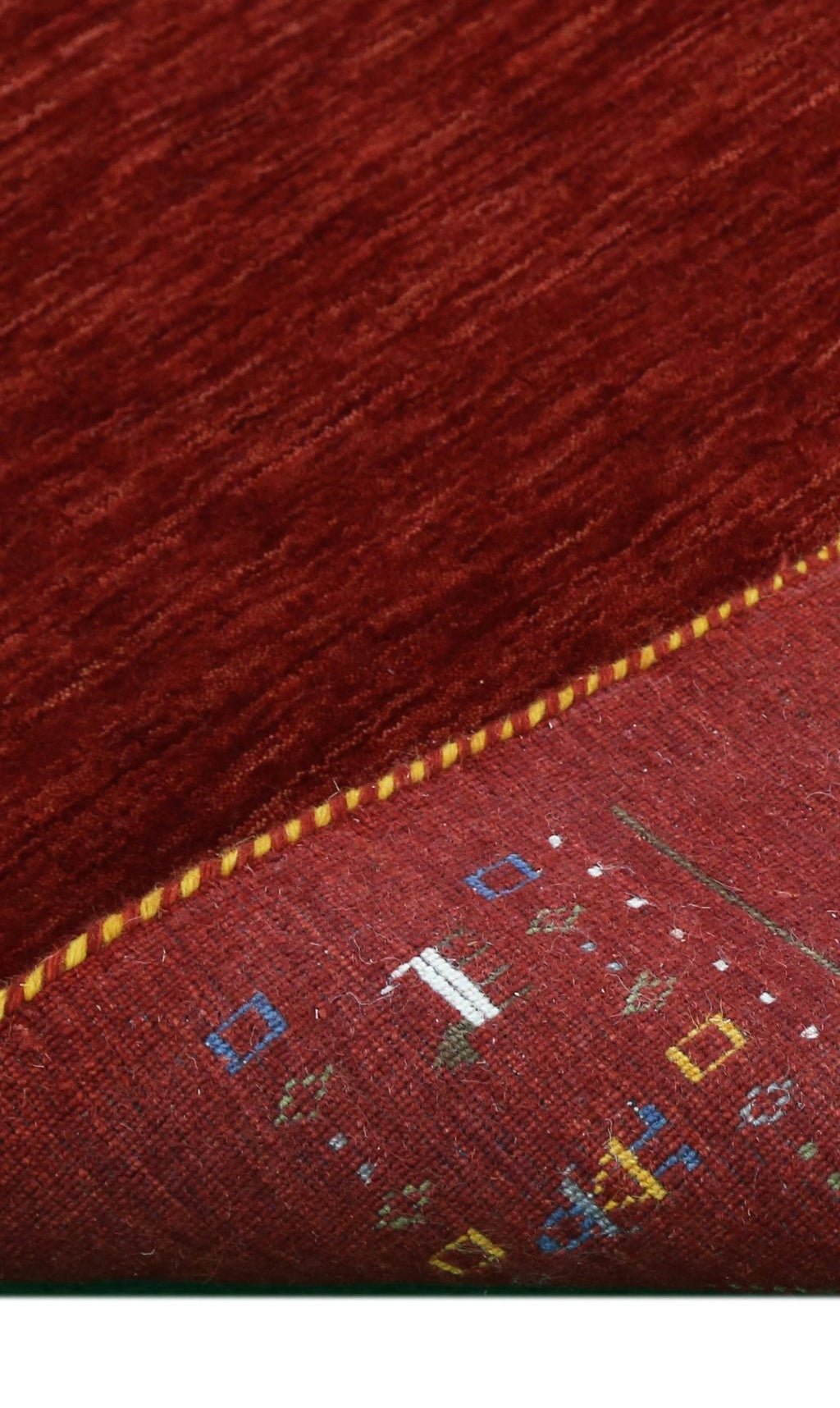 Contemporary Red Hand Loomed Wool Area Rug.