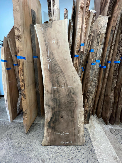 70” English Walnut Slab