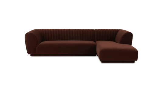 Moe's Copy of ZANDRO SECTIONAL RIGHT- WARM BROWN
