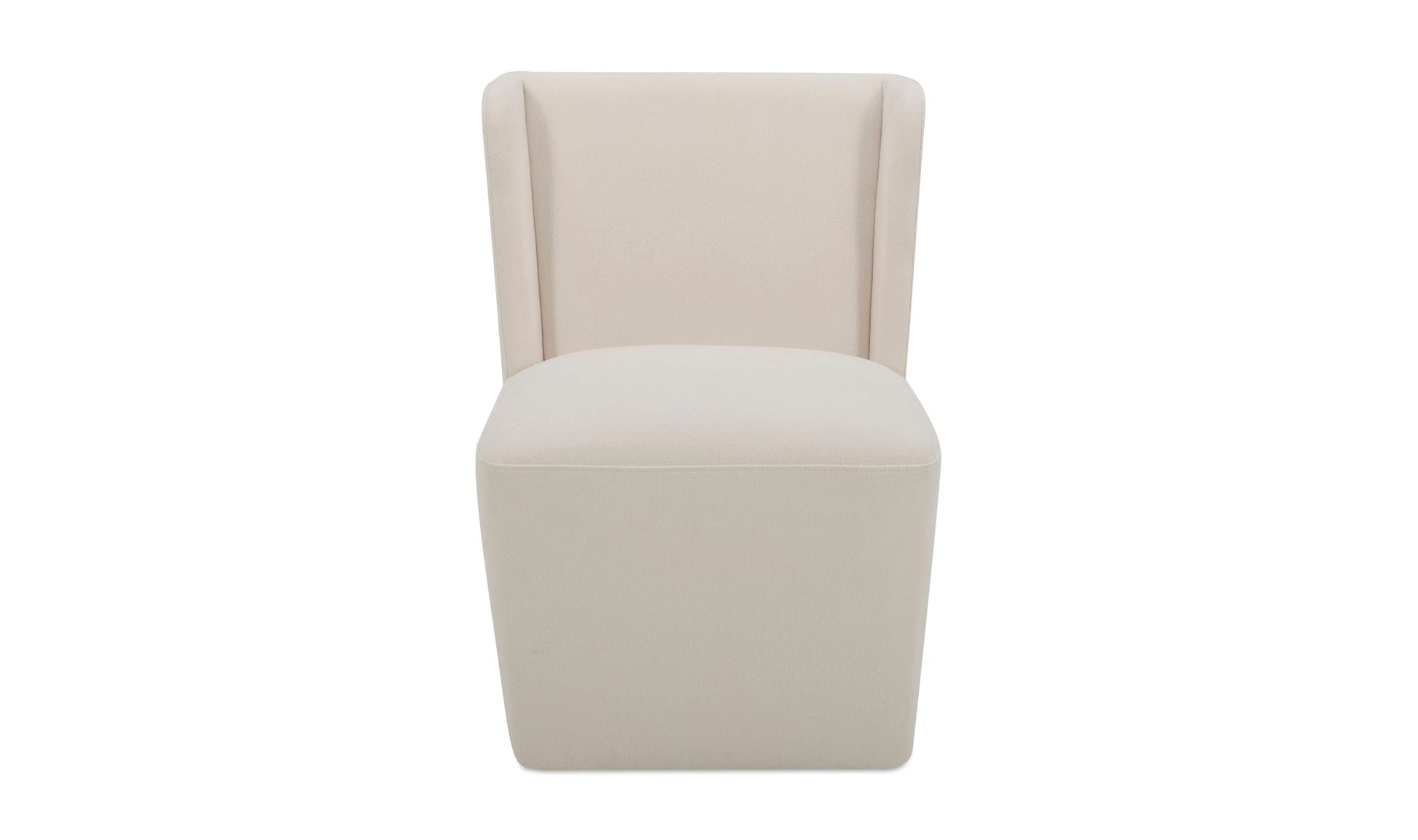 Moe's Cream CORMAC ROLLING DINING CHAIR - Performance Fabric